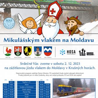 Mikulášským vlakem na Moldavu
